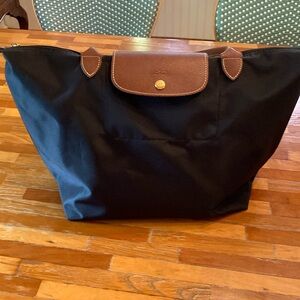 Le Pliage folding tote with long handles by Longchamp